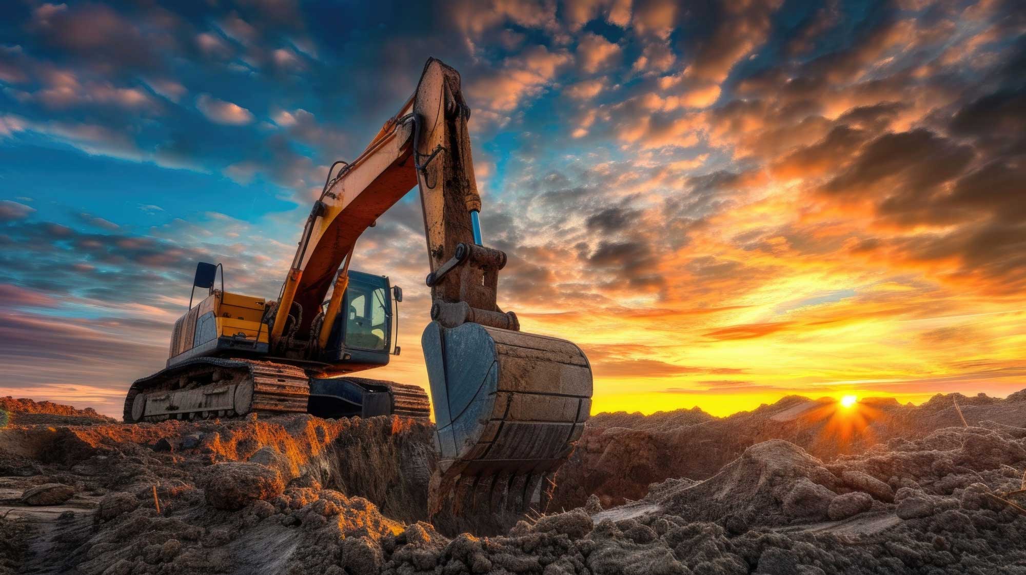Excavadora trabajando
